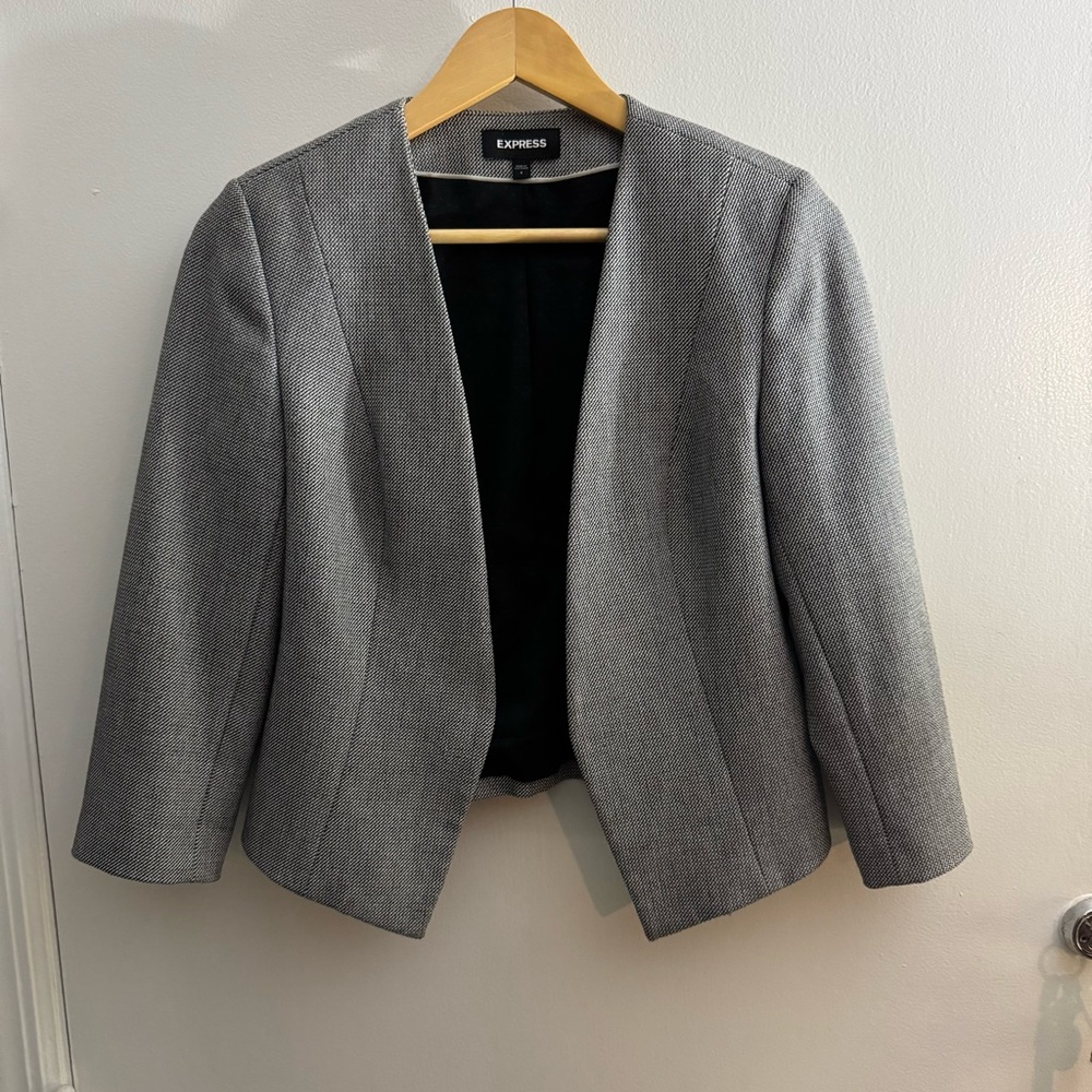 Express Women's Classic Gray Suit Jacket